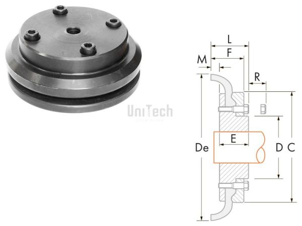 Муфта Fenaflex 180 B Тип Половинка черновое отверстие D=70-150