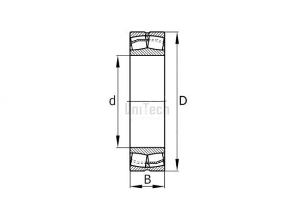 Подшипник 22216 KCW33 (53516 H) CX
