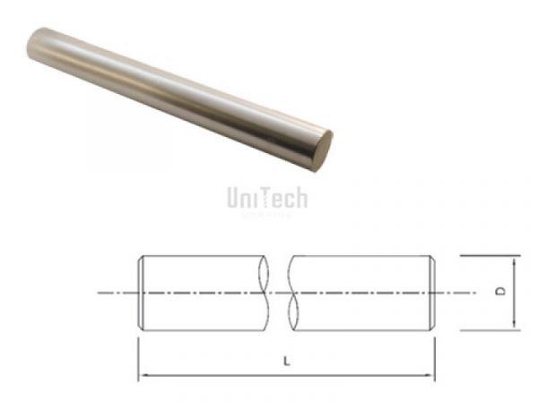 Прецизионный направляющий вал нерж. WRB08 d=8mm h6