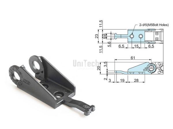 Кабелеукладчик CPS020.15 (CPS-TEB020.15) конечный элемент (комплект 2 штуки)