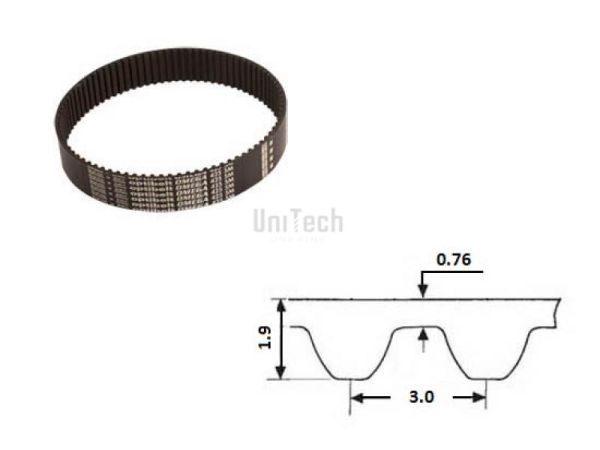 Ремень зубчатый STD- S3M  657 (z=219) Bando