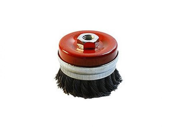 Щётка 125 мм М14 конусная из рифлёной проволоки A.T.T