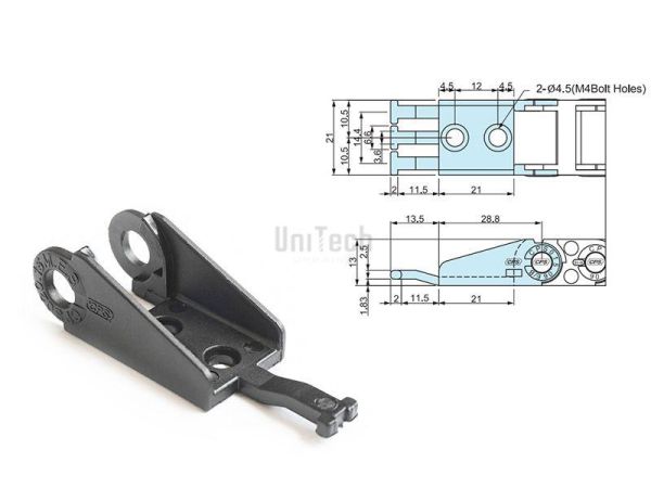 Кабелеукладчик CPS015.15 (CPS-TEB015.15) конечный элемент (комплект 2 штуки)