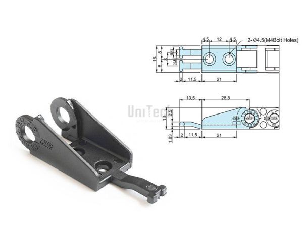Кабелеукладчик CPS015.10 (CPS-TEB015.10) конечный элемент (комплект 2 штуки)