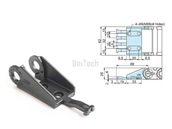 Кабелеукладчик CPS030.50 (CPS-TEB030.50) конечный элемент (комплект 2 штуки)