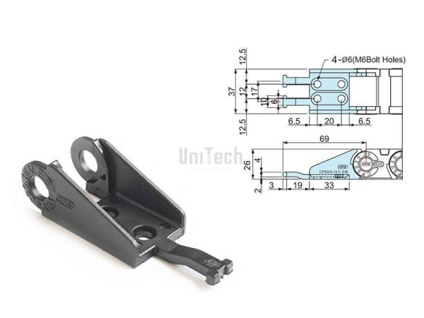 Кабелеукладчик CPS030.25 (CPS-TEB030.25) конечный элемент (комплект 2 штуки)