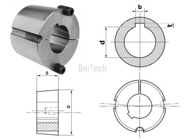 Втулка конусная 1615/24