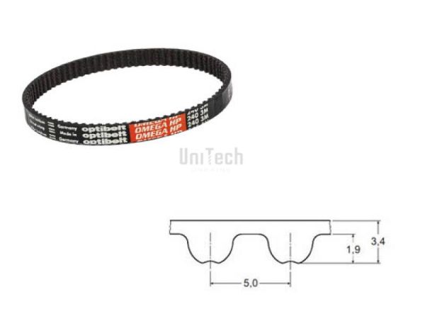 Ремень зубчатый HTD- 5M  525 (z=105) Optibelt Omega-HP