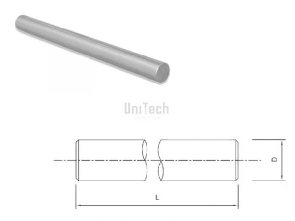 Прецизионный направляющий вал нерж. WRB50 d=50mm h6