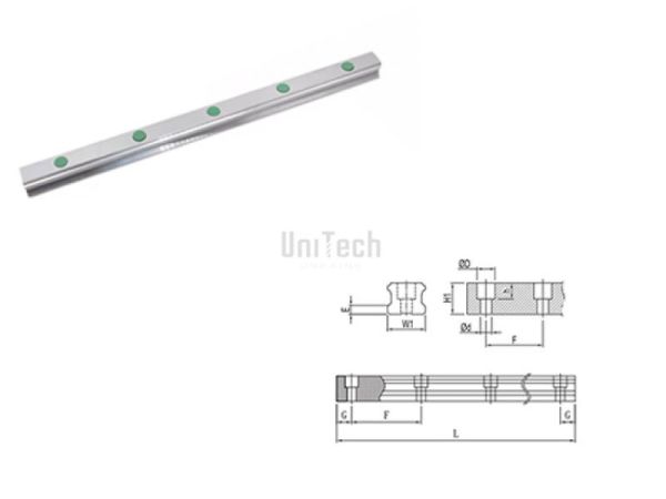 Рельса MGWR12R-H-M крепление сверху HIWIN