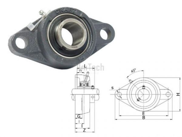 Подшипниковый узел UCFL 204 CX