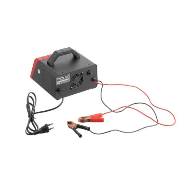 Пристрій зарядний для акумуляторів 6/12 В, 3/6 А, 4-60 Ач, з трансформатором INTERTOOL AT-3033