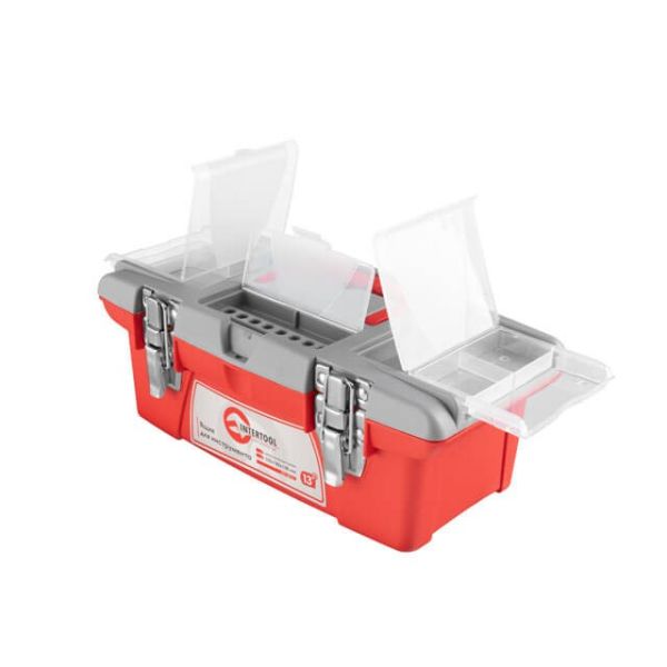 Ящик для инструмента с металевими замками 13" 335*185*130 мм INTERTOOL BX-0513
