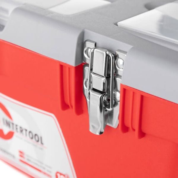 Ящик для інструменту з металевими замками, 18" 480*250*230 мм INTERTOOL BX-0518