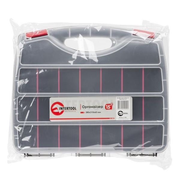 Органайзер 15" 380x310x60 мм INTERTOOL BX-4002