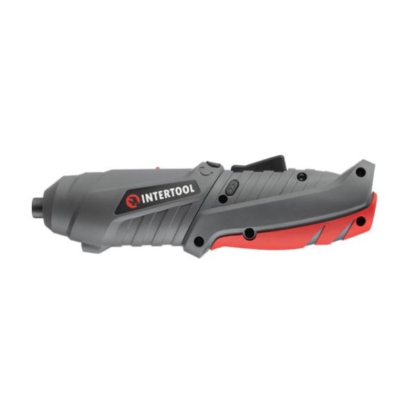 Викрутка акумуляторна 3.6V, NiCd, поворотна рукоятка, кейс+насадки INTERTOOL DT-0302