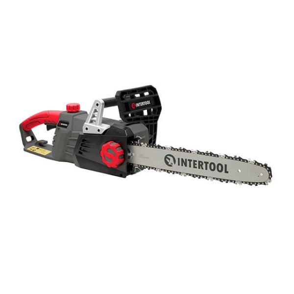 Пила ланцюгова електрична 2200 Вт, шина 40 см, SDS-система натяжіння ланцюга, прямий двигун. INTERTOOL DT-2203