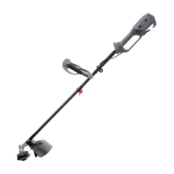 Тример електричний, 1200 Вт, 230 В~50 Гц, 7500 об/хв, плавний пуск, діаметр обертання диска/ліски 255/380 мм, котушка + 3-х зубчастий ніж INTERTOOL DT-2246