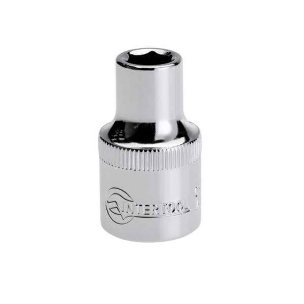 Голівка шестигранна 1/2" 9мм x 38мм CrV INTERTOOL ET-0009