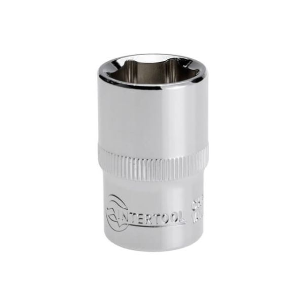 Голівка шестигранна 1/2" 17мм x 38мм CrV INTERTOOL ET-0017