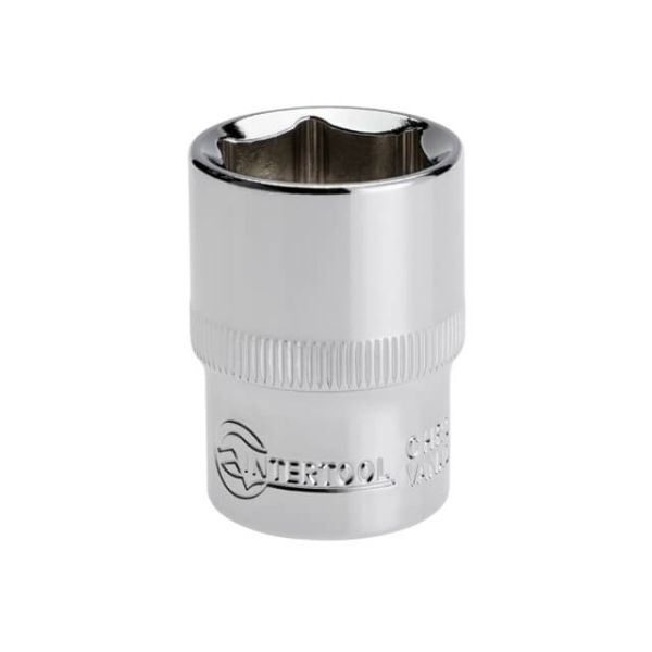 Голівка шестигранна 1/2" 20мм x 38мм CrV INTERTOOL ET-0020