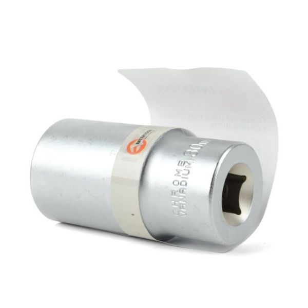 Головка шестигранна подовжена 1/2" 30мм * 78мм CrV INTERTOOL ET-0130