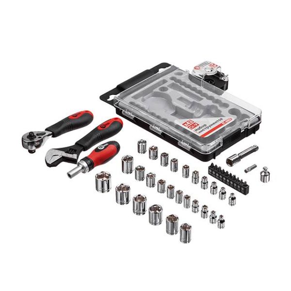 Набір інструментів 43 од., 3/8" x 1/4", Cr-V INTERTOOL ET-6003