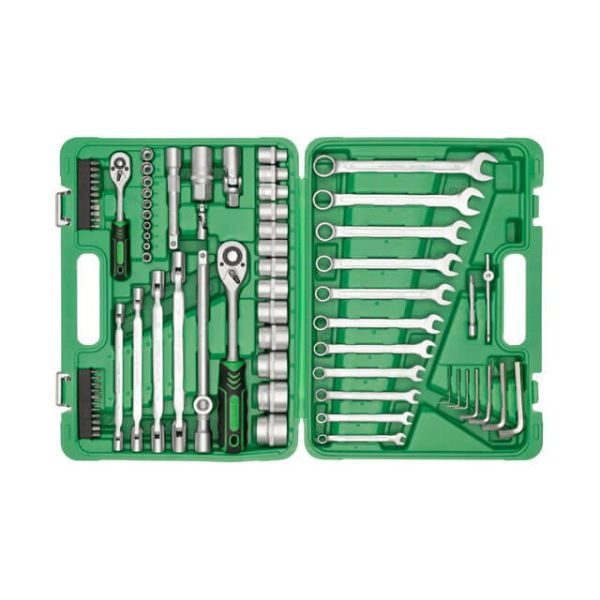 Набір інструментів 1/2" & 1/4", 77 од. INTERTOOL ET-6077