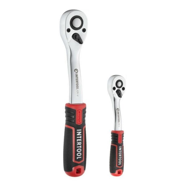 Набір інструментів 73 од. STORM, 1/2 ", 1/4", Cr-V INTERTOOL ET-8073