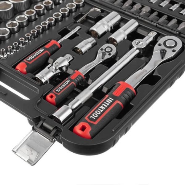 Набір інструментів 1/2 "& 1/4", 94 од., Cr-V INTERTOOL ET-8094