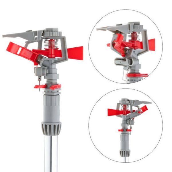 Дощувач пульсуючий з повною/частковою зоною поливу на штанзі INTERTOOL GE-0067