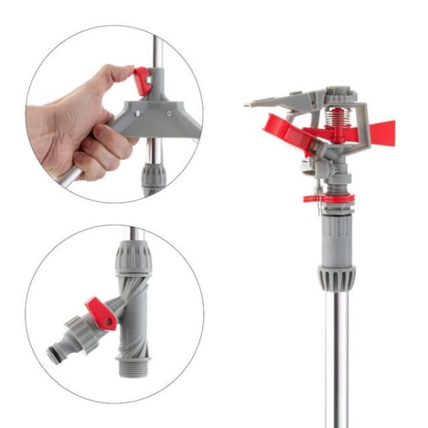 Дощувач пульсуючий з повною/частковою зоною поливу на тринозі INTERTOOL GE-0068