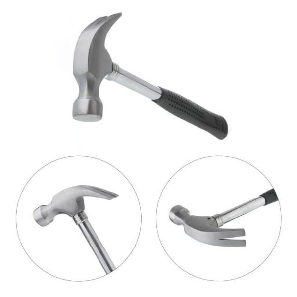 Молоток столярний (лапа) 450 г.з металевою ручкою INTERTOOL HT-0224