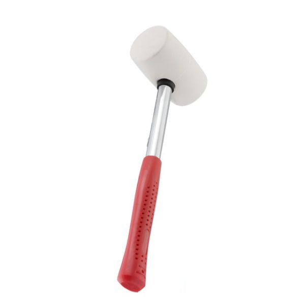 Киянка гумова 450 г.,бiла гума,металева ручка INTERTOOL HT-0227
