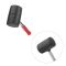 Киянка гумова 680г.80 мм,чорна гума,металева ручка INTERTOOL HT-0232