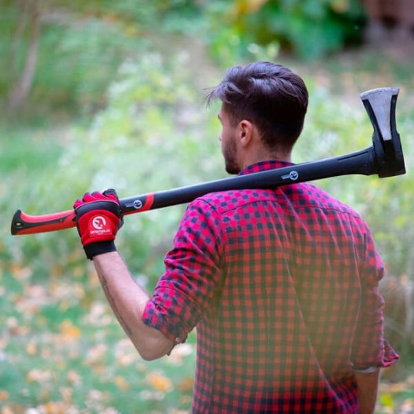 Колун кований 2200 г, ручка з фібергласу INTERTOOL HT-0275