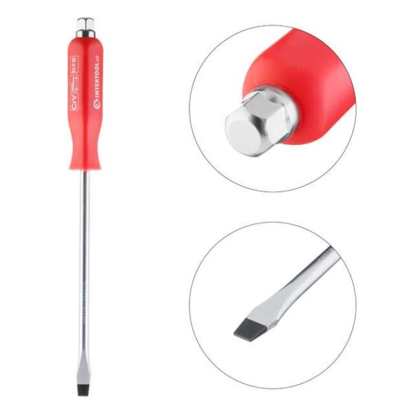 Викрутка шліцева SL9 x 200 мм, CrV INTERTOOL HT-0485