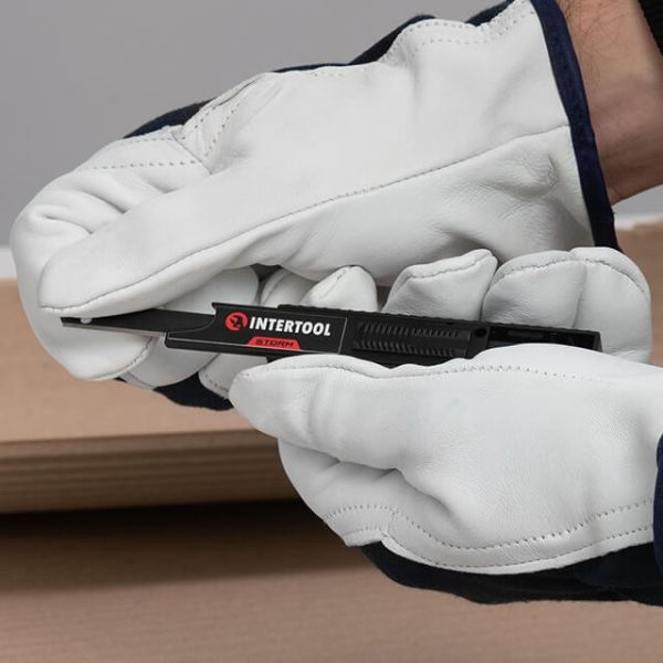 Комплект лез сегментних 9 мм, 12 сегментів, сталь SK2H, 10 шт / уп., Storm INTERTOOL HT-0564