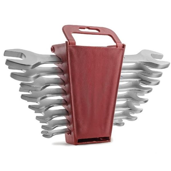 Набір ключів ріжкових 8 шт, 6-22 мм CrV INTERTOOL HT-1002