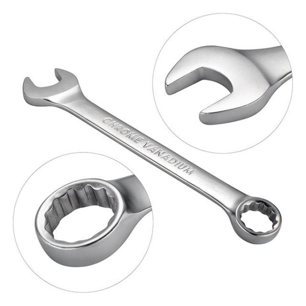 Набір ключів комбінованих 8 шт., 8-19 мм CrV INTERTOOL HT-1202