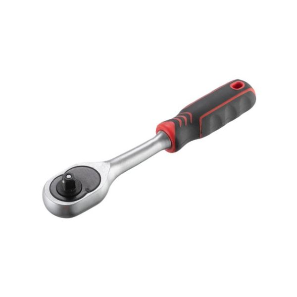 Рукоятка із храповим механізмом на 45 зубів 1/4'' (Проф) CrV INTERTOOL HT-2117