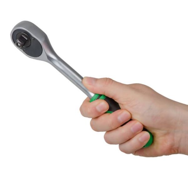 Рукоятка з храповим механізмом на 72 зубця 3/8", Cr-V INTERTOOL HT-2125