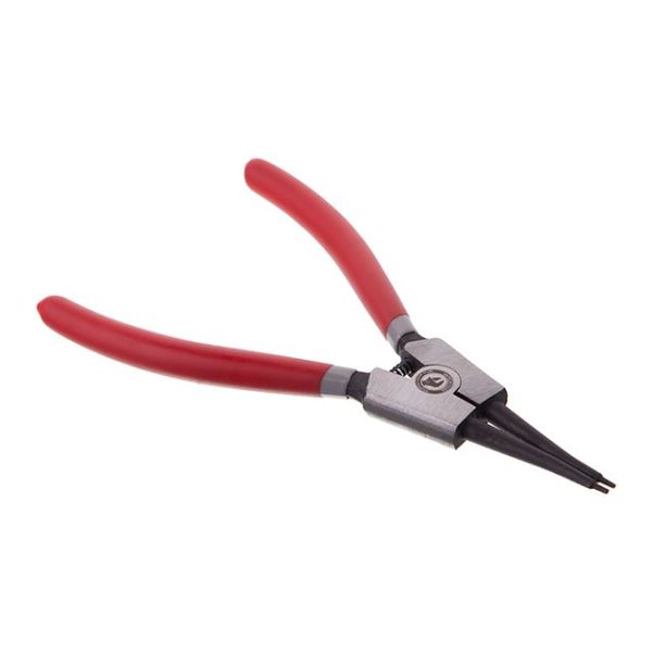 Щипці для зняття стопорных кілець прямі на розтиск 180мм INTERTOOL HT-7013