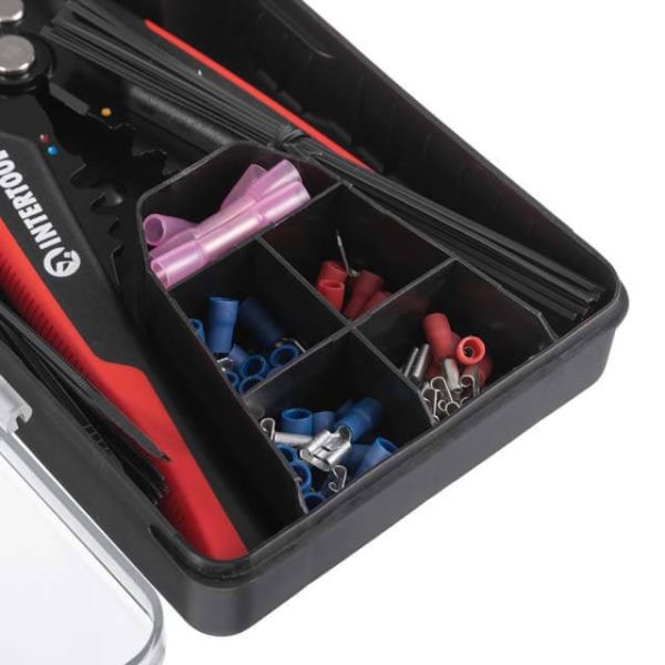 Знімач ізоляції автоматичний 200мм, з набором обтискних клем, STORM INTERTOOL HT-7024