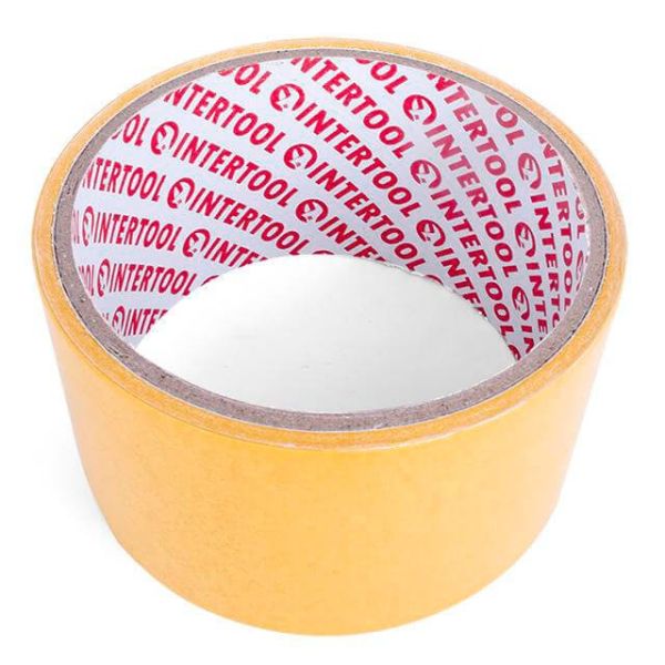 Скотч двосторонній 50 мм * 5 м на поліпропіленовій основі INTERTOOL KT-0951