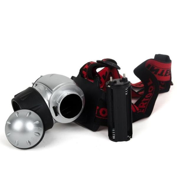 Ліхтар налобний світлодіодний, чотири режими роботи, 19 LED, батарейки 3 ААА. INTERTOOL LB-0301