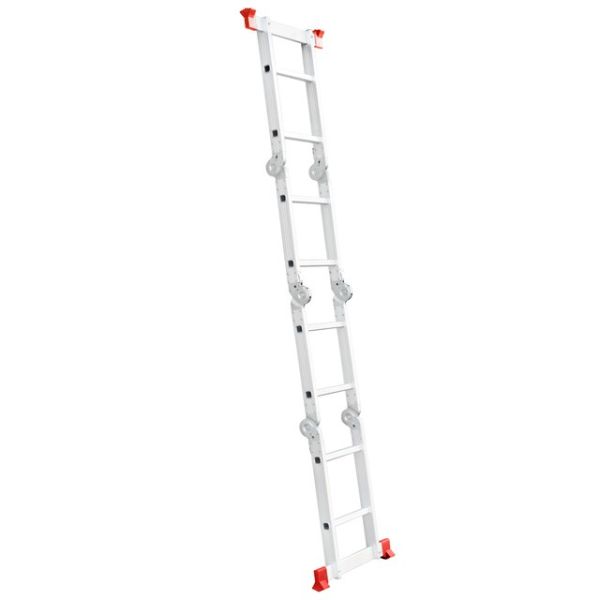 Драбина з алюмінію, багатофункціональна, трансформер, 4x2, 2,38м INTERTOOL LT-0028