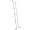 Драбина з алюмінію, багатофункціональна, трансформер, 4x2, 2,38м INTERTOOL LT-0028