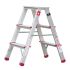 Стрем'янка алюмінієва двостороння 3 сходинки, висота 668 мм INTERTOOL LT-1103
