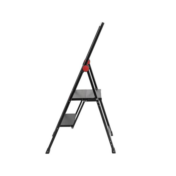 Драбина алюмінієва "Black Slim", 2 сходинки, висота верхньої сходинки 456мм, 150 кг, STORM INTERTOOL LT-5002